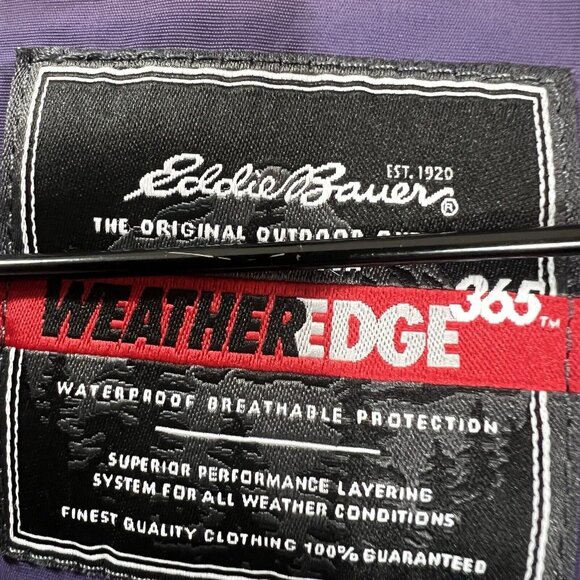 Eddie Bauer Weather Edge 365 Jacket Women M Purple Waterproof Hooded Adjustable - Picture 4 of 16